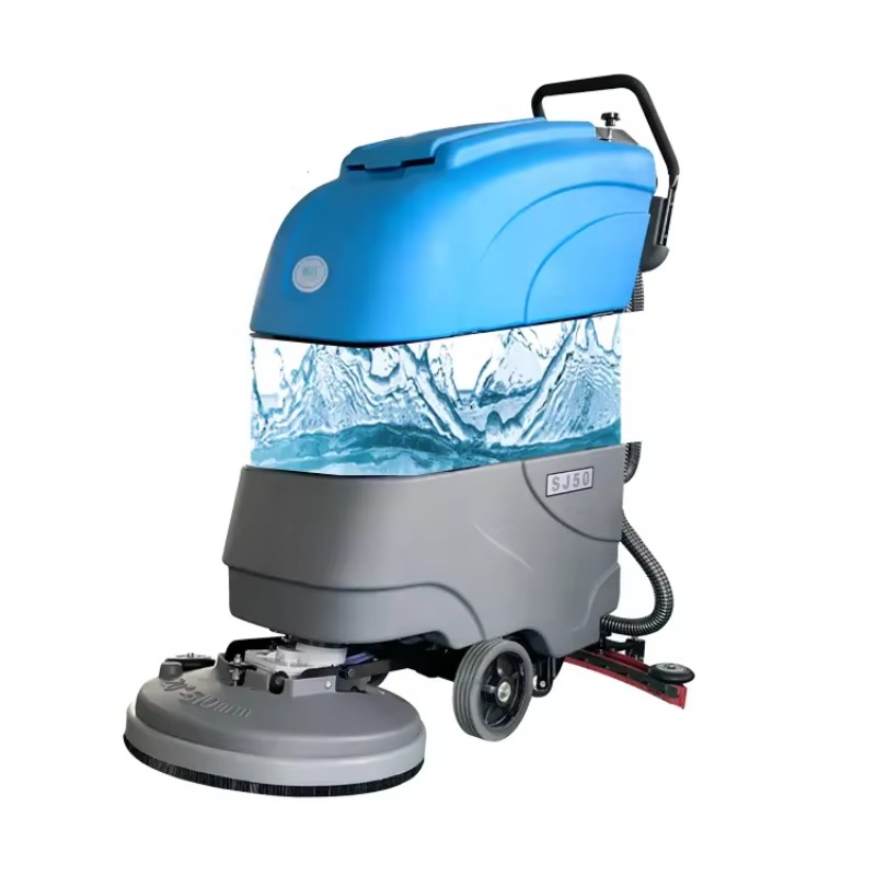 Industrial Floor Scrubber - เครื่องขัดพื้นอุตสาหกรรมลดราคาพิเศษ เครื่องล้างพื้นแบบเดินตามพร้อมระบบดูดฝุ่น สำหรับทำความสะอาดบ้าน