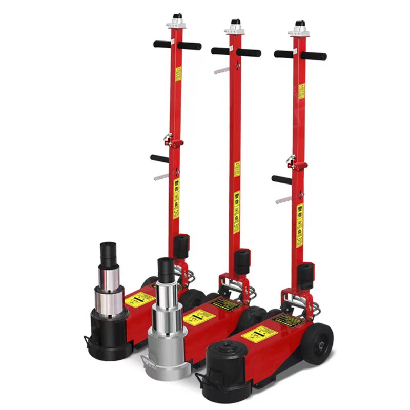 Hydraulic Floor Jack - แม่แรงยกรถบัสแบบลม 80 ตัน พร้อมตัวแยกน้ำมัน-น้ำ แม่แรงไฮดรอลิกแบบตั้งพื้น แม่แรงยกรถบรรทุก