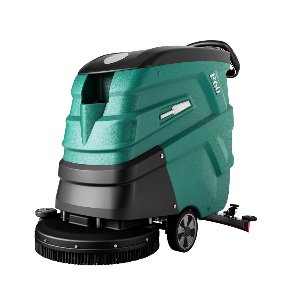 Industrial Floor Scrubber - เครื่องขัดพื้นแบบเข็นด้วยมือ ขับเคลื่อนด้วยตัวเอง สำหรับใช้ในเชิงพาณิชย์ ซูเปอร์มาร์เก็ต โรงงาน อู่ซ่อม