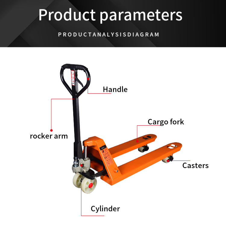 รถยกพาเลทไฮดรอลิก 3T 550 มม. ร - Hand Pallet Truck บทวิจารณ์และราคา
