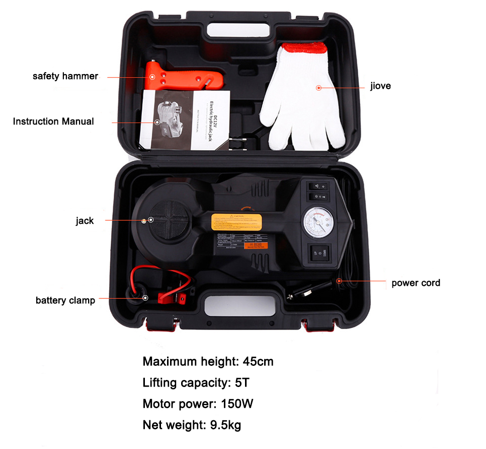 แม่แรงยกรถไฟฟ้า 12V 5 ตัน พร้อ - Hydraulic Floor Jack บทวิจารณ์และราคา