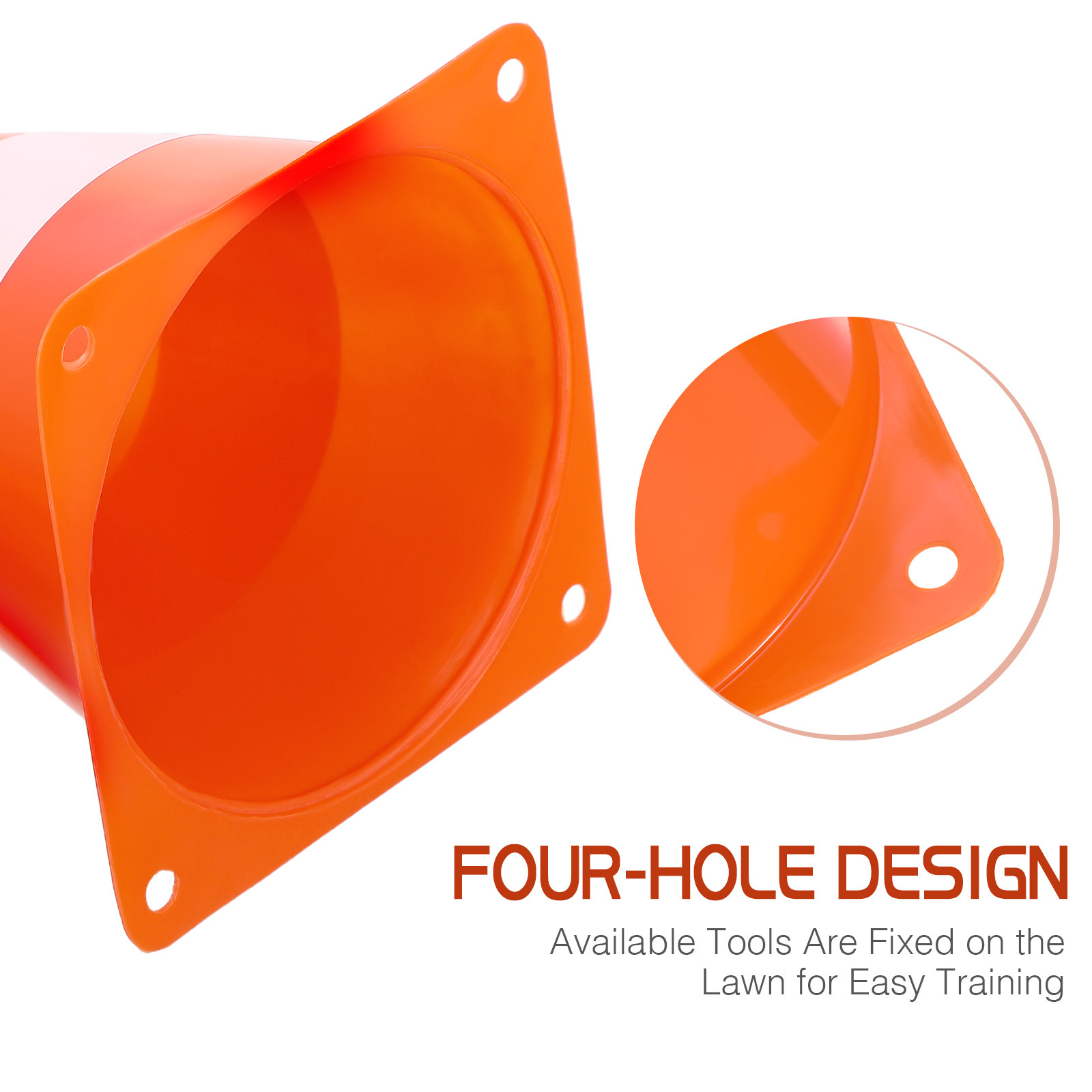 กรวยจราจรพลาสติกกันน้ำ 6 ชิ้น  - Road Traffic Cone บทวิจารณ์และราคา