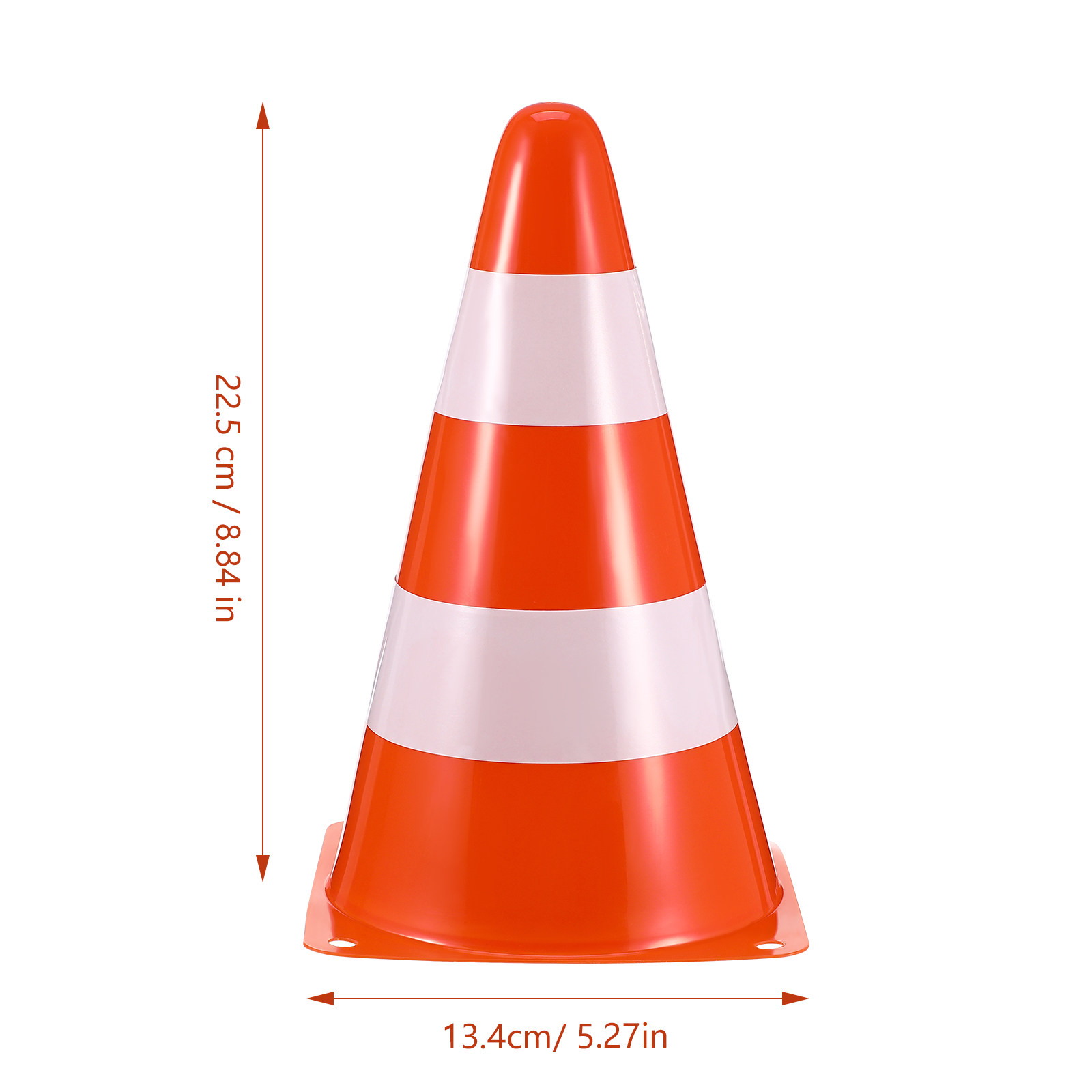 กรวยจราจรพลาสติกกันน้ำ 6 ชิ้น  - Road Traffic Cone บทวิจารณ์และราคา