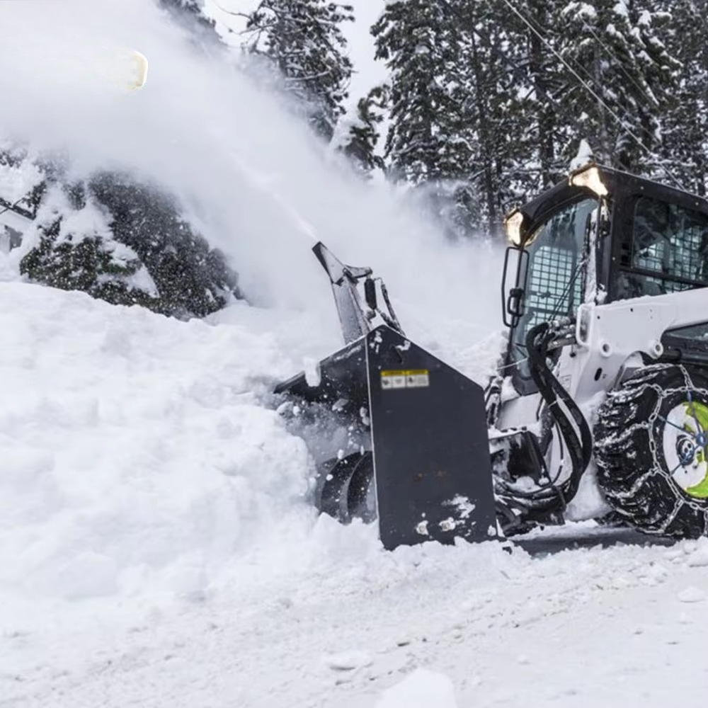เครื่องเป่าหิมะสำหรับรถตักล้อย - Skid Steer Loader บทวิจารณ์และราคา