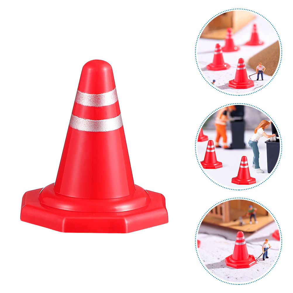 กรวยจราจรขนาดเล็ก 24 ชิ้น สีแด - Road Traffic Cone บทวิจารณ์และราคา