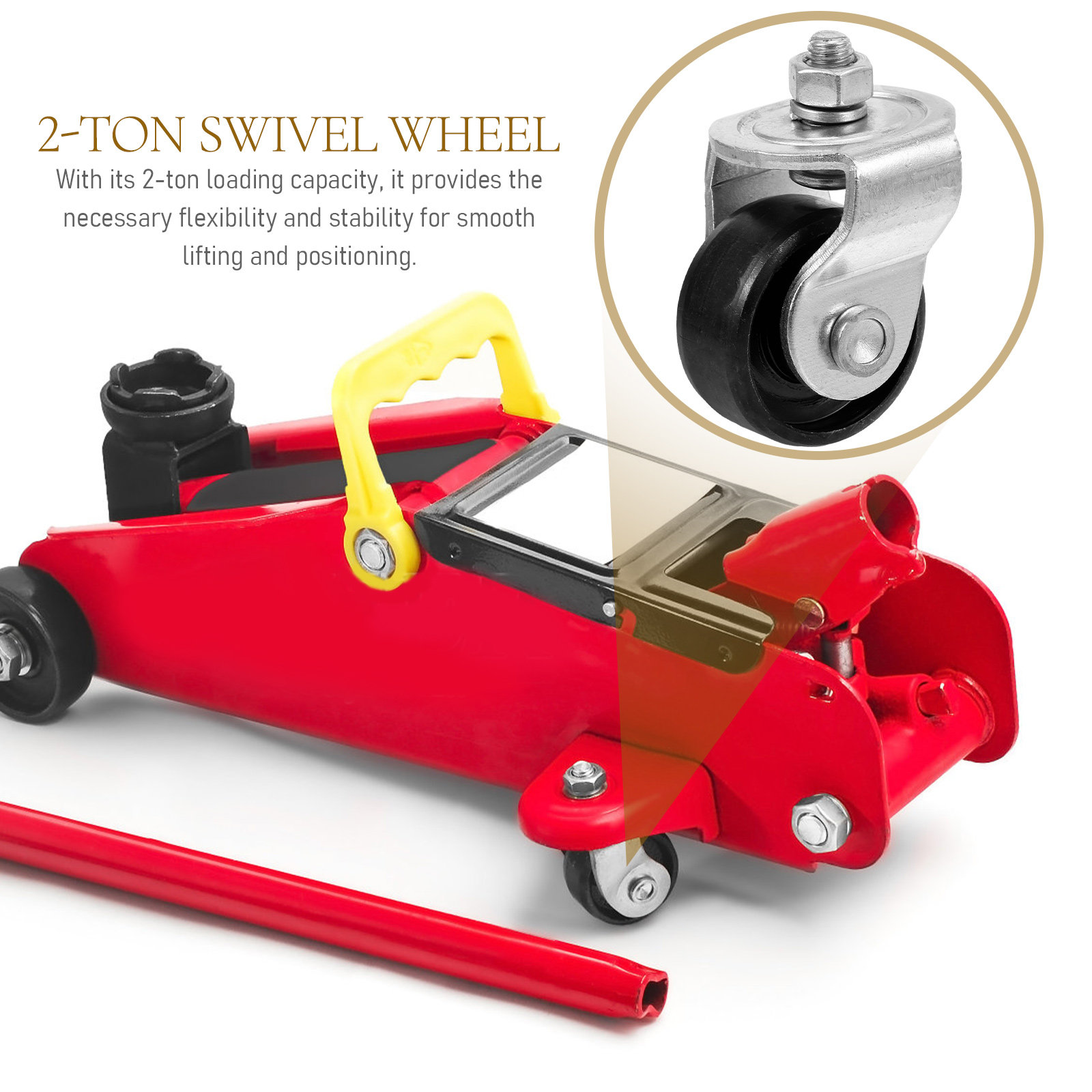 ล้อเลื่อนสำรองสำหรับแม่แรงยกรถ - Hydraulic Floor Jack บทวิจารณ์และราคา