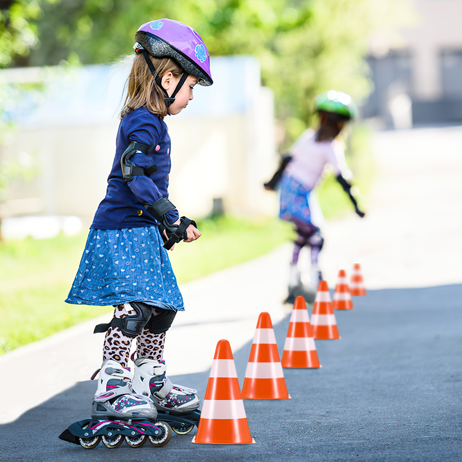 กรวยจราจร 6 ชิ้น สีสดใส สะท้อน - Road Traffic Cone บทวิจารณ์และราคา